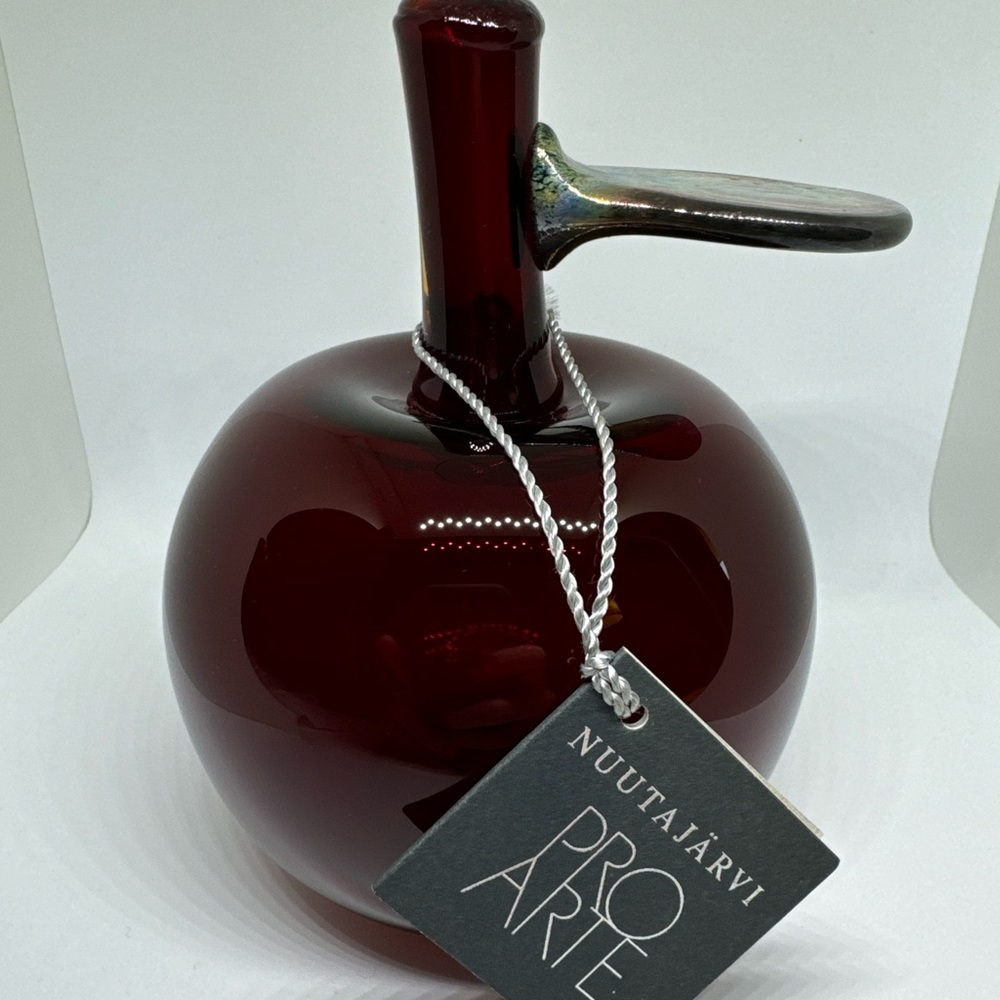 Oiva Toikka Apple Red fruit Iittala art glass Design Finland hand blown Numbered - Picture 2 of 11